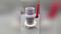 Шаровой клапан с патрубком из ПВХ Шаровой обратный клапан из ПВХ